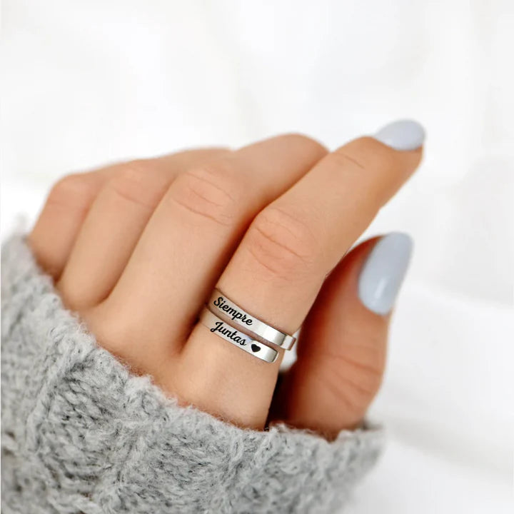 💕 Anillo “Siempre Juntas” + Caja de Lujo