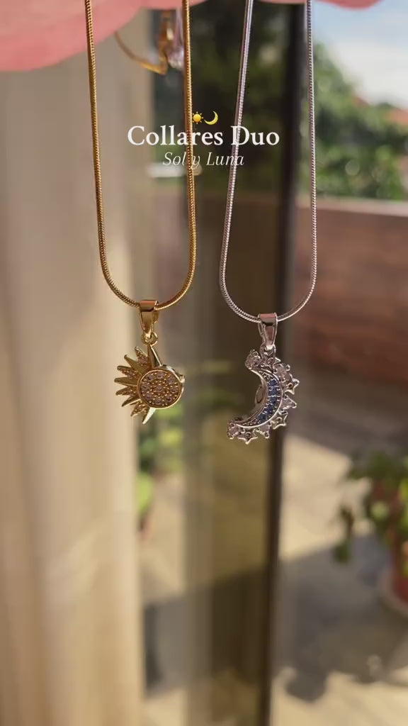 ☀️🌙 Collar Duo Sol y Luna